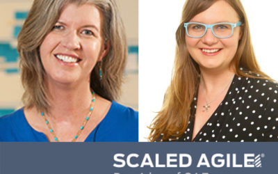 Melissa Reeve and Hannah Bink or Scaled Agile talking scaling Agile in marketing